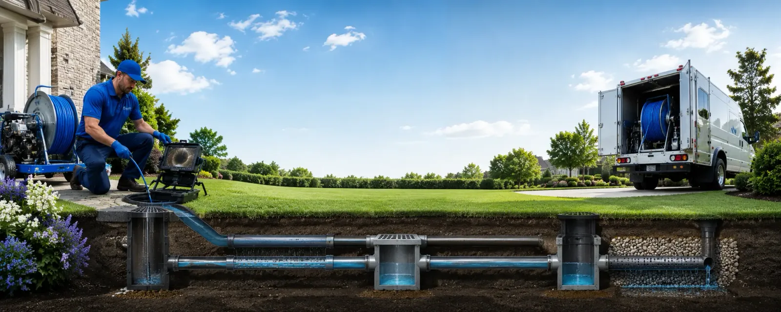 Outdoor drain cleaning information for Galata, MT